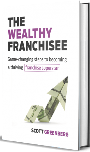 picture of the book "the wealthy franchisee" by scott greenberg.